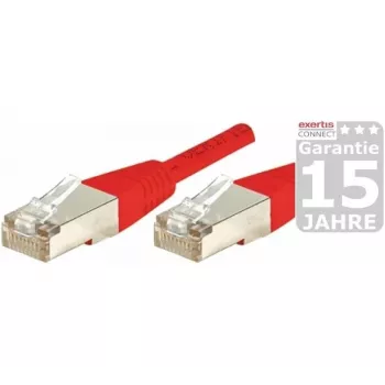 EXERTIS CONNECT cabo de patch Cat.5e F/UTP, vermelho, 2,0 m, Slim Snagless Boot 847143