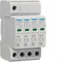 Hager SPB420 para-raios tipo 2 3P+N 275V AC 40kA calha DIN