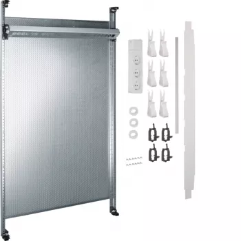 HAGER UF22NW universZ Painel multimédia completo, 2 campos, 900mm, sem módulos patch