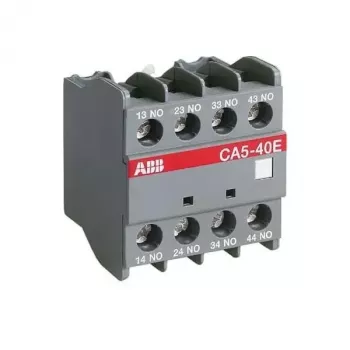 ABB CA5-22E Bloco de contactos auxiliares 2NO+2NC montagem frontal para contatores AF09-AF96 1SBN010040R1022