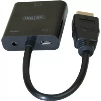 Exertis Connect 051248 Cabo adaptador VGA para HDMI 0,15 m preto