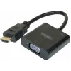 Exertis Connect 051248 Cabo adaptador VGA para HDMI 0,15 m preto