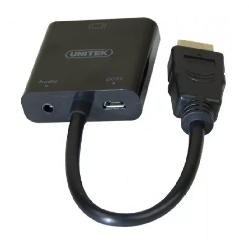 Exertis Connect 051248 Cabo adaptador VGA para HDMI 0,15 m preto