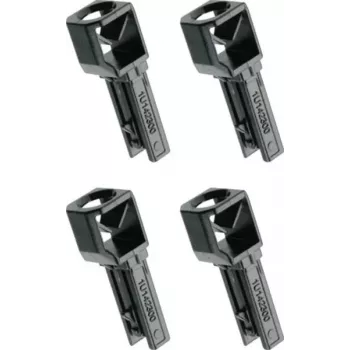 Hager univers Z Cobertura superior UZ01A4, versão baixa, cinzento claro, pack de 4