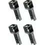 Hager univers Z Cobertura superior UZ01A4, versão baixa, cinzento claro, pack de 4