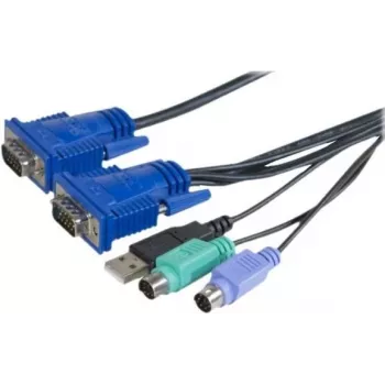 EXERTIS CONNECT Cabo combo KVM USB, PS/2, 1,8m (66302)