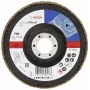 Bosch X431 Disco de lixa de rebarbar standard para metal, reto, 125 mm, grão 80, suporte de fibra de vidro 2608603718