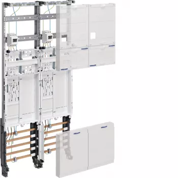 HAGER ZK3EH62 Quadro completo, 2 lugares de contador, BKE-I, interruptor principal