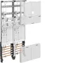 HAGER ZK3EH62 Quadro completo, 2 lugares de contador, BKE-I, interruptor principal