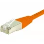EXERTIS CONNECT cabo de rede Cat.6 F/UTP, RJ45, laranja, 1 m, Slim Snagless Boot 234110