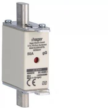 HAGER LNH00050M6 fusível NH, NH00, gG, 690V, 50A