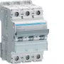 HAGER NCN325 disjuntor tripolar com característica C 25A, 10kA, 3 módulos