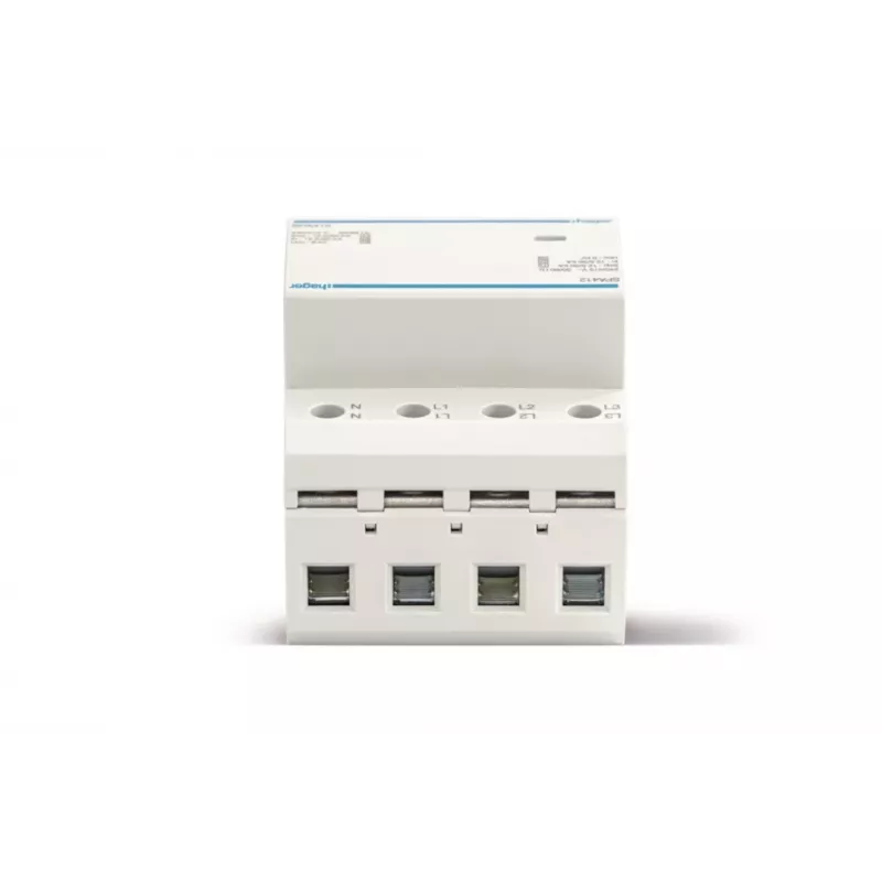 HAGER SPA412 para-raios combinado tipo 1+2+3, 12,5kA, TNS/TT, 4 polos, 230/400V