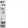 Hager EZF100 relé temporizador multifunções, 230V AC, 8 funções, 0,1s-10h, 1 contacto CO, calha DIN