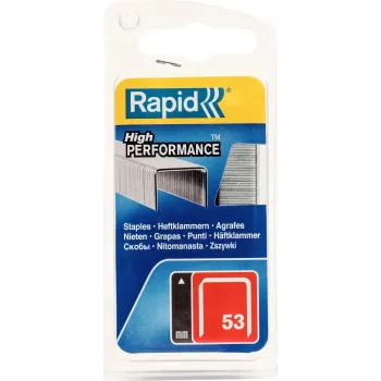 RAPID TOOLS Agrafos de arame fino Tipo 53, 6 mm, aço galvanizado, pack de 1250 40109502