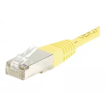EXERTIS CONNECT Cabo de rede Cat.6 F/UTP, 7 m, amarelo, boot slim snagless 245570