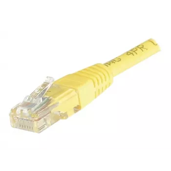 EXERTIS CONNECT Cabo de rede Cat6 U/UTP em cobre, 0,5 m, amarelo, snagless RJ45 EXC245700