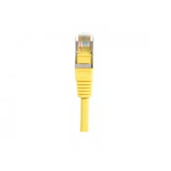 EXERTIS CONNECT Cabo de rede Cat.5e F/UTP, amarelo, 0,5 m, proteção de curvatura slim 847161