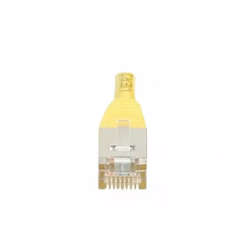EXERTIS CONNECT Cabo de rede Cat.5e F/UTP, amarelo, 0,5 m, proteção de curvatura slim 847161