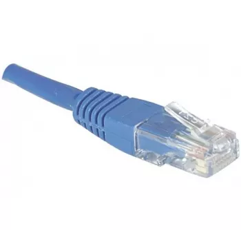EXERTIS CONNECT Cabo de rede Cat.6 U/UTP, 0,5 m, azul, snagless 246700