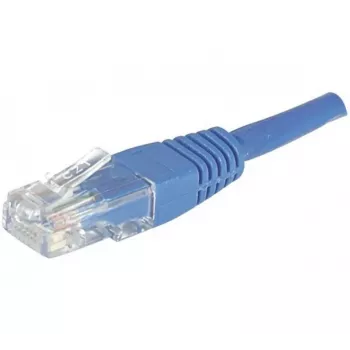 EXERTIS CONNECT Cabo de rede Cat.6 U/UTP, 0,5 m, azul, snagless 246700