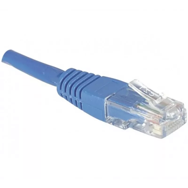 EXERTIS CONNECT Cabo de rede Cat.6 U/UTP, RJ45, azul, 20 m, snagless 246762