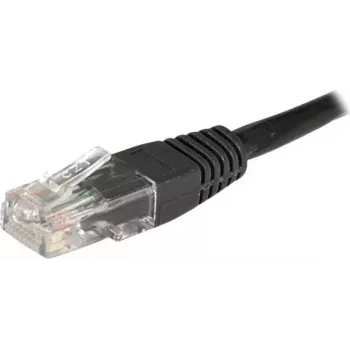 EXERTIS CONNECT Cabo de rede Cat6 U/UTP, 1 m, preto, RJ45, proteção da patilha 246772