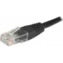 EXERTIS CONNECT Cabo de rede Cat6 U/UTP, 1 m, preto, RJ45, proteção da patilha 246772