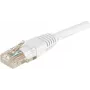 EXERTIS CONNECT Cabo de rede CAT.6 U/UTP, 2 m, branco, RJ45, proteção da patilha 246785
