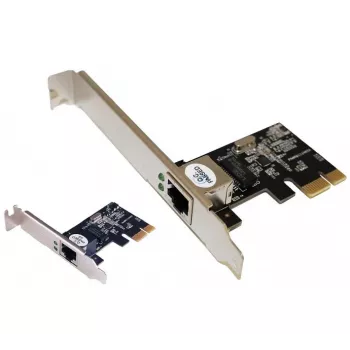 EXERTIS CONNECT Placa de rede PCI Express 1 Gigabit, perfil standard e low-profile 300555