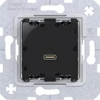 HAGER WAS4154 módulo de carregamento USB-C Power Delivery 65W