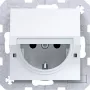 HAGER WAS1212WG Witty tomada SCHUKO com tampa basculante, encastrar, branco polar