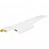 EXERTIS CONNECT conversor Mini DisplayPort 1.1 para HDMI com áudio USB, ficha DP + ficha USB para conector fêmea HDMI, preto 127406