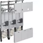 HAGER armário de contadores completo 3 pontos universal Hessen 1050mm 3 campos ZL34C4N