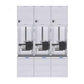 HAGER armário de contadores completo 3 pontos universal Hessen 1050mm 3 campos ZL34C4N