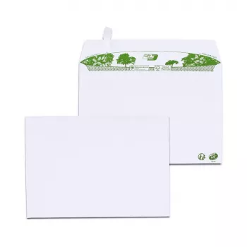 GPV ERAPure 3303 envelope C5 (162 x 229 mm), sem janela, 80 g/m², 100% papel reciclado, branco, sem cloro