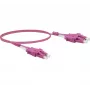EXERTIS CONNECT cabo de patch de fibra ótica Uniboot, OM4 50/125 µm, LC duplex para LC duplex, UPC, violeta erika, 10 m 392956