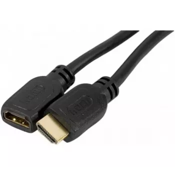 EXERTIS CONNECT cabo de extensão HDMI High Speed, dourado, ficha HDMI Type-A macho para fêmea, 1,0 m 128395