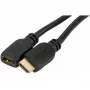 EXERTIS CONNECT cabo de extensão HDMI High Speed, dourado, ficha HDMI Type-A macho para fêmea, 1,0 m 128395