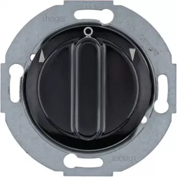Interruptor rotativo para estores Hager 1p peça central WTE6161BG (WTE6161BG)