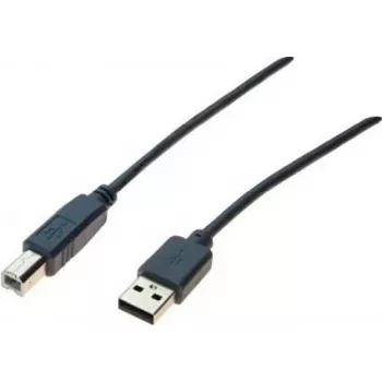 Cabo USB 2.0 Exertis Connect 532408, USB-A para USB-B, 1,8 m, cinzento