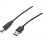 Cabo USB 2.0 Exertis Connect 532408, USB-A para USB-B, 1,8 m, cinzento