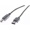 Cabo USB 2.0 Exertis Connect 532408, USB-A para USB-B, 1,8 m, cinzento