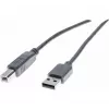 Cabo USB 2.0 Exertis Connect 532408, USB-A para USB-B, 1,8 m, cinzento