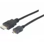 Cabo Micro HDMI EXERTIS CONNECT High Speed com Ethernet, banhado a ouro, HDMI Type-A para Micro HDMI Type-D, 1,0 m 128490