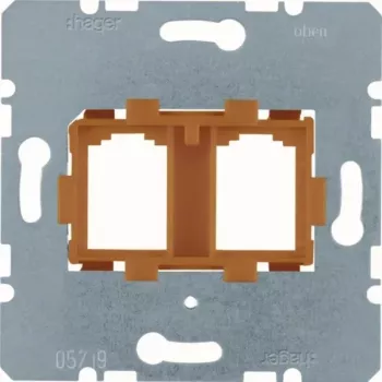 HAGER WDF4716P placa de suporte laranja montagem Modular Jack (WDF4716P)