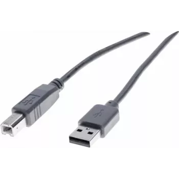 Cabo Exertis Connect USB 2.0 Type-A macho para Type-B macho, 3 m, cinzento 532409
