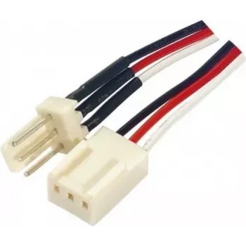 Cabo de extensão de alimentação para ventoinha 3-Pin EXERTIS CONNECT, 0,45 m, preto 146871
