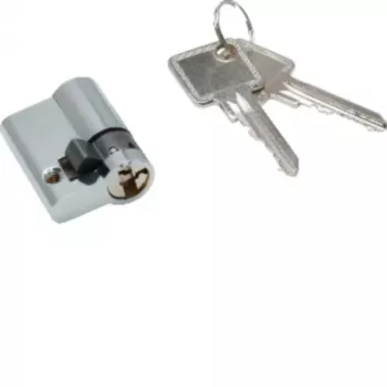 Meio cilindro de perfil Hager ZAY50994 com 2 chaves 40x20x40
