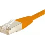 Cabo patch Cat6 F/UTP EXERTIS CONNECT, laranja, 3,0 m, Slim Snagless Boot 234130